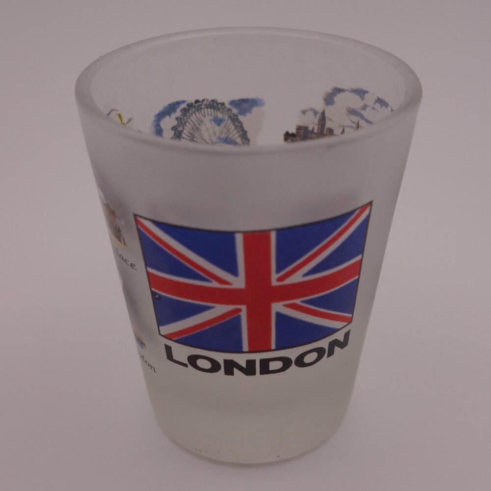 London House of Parliament Tower Bridge Buckingham Palace Smoked Shot Glass